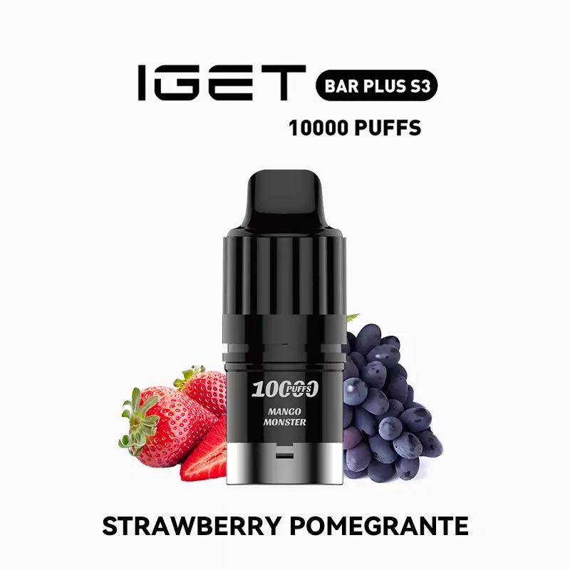 IGET BAR PLUS S3 Pod Strawberry Pomegranate